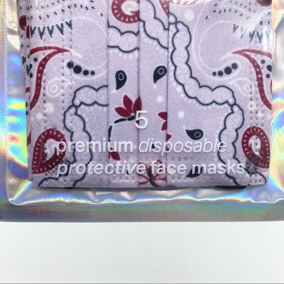 NWT-Barrierre-5 Disposable Premium Bandana Mask - Picture 6 of 6